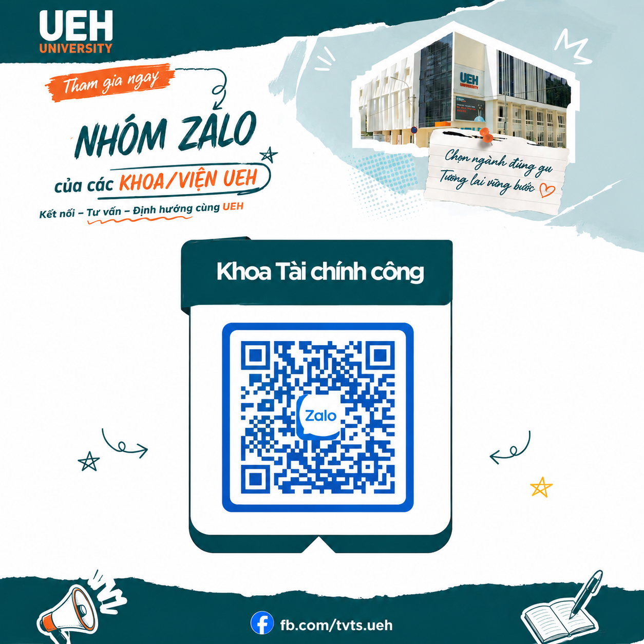 Group Zalo Tư vấn tuyển sinh 2026 Khoa Tài chính công – UEH